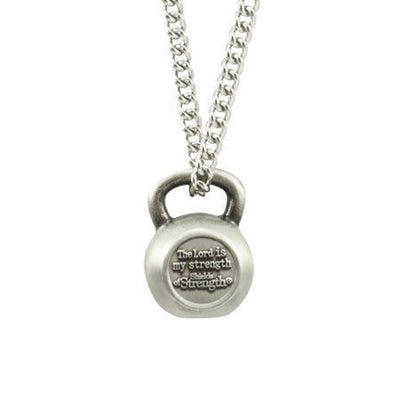 Psalm 28:7 Kettlebell Necklace (CLEARANCE)