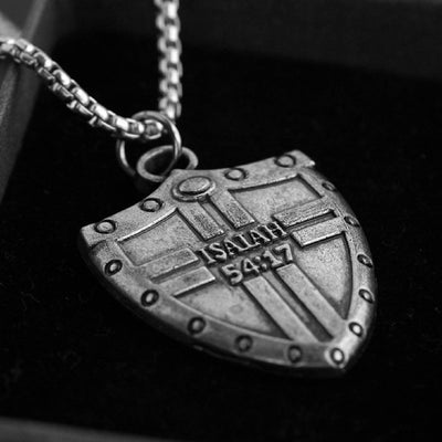 Isaiah 54:17 Shield Necklace (CLEARANCE)