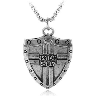 Isaiah 54:17 Shield Necklace (CLEARANCE)