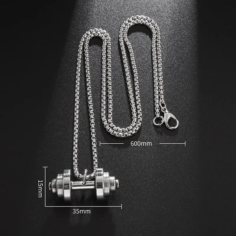 Dumbbell Necklace (CLEARANCE)