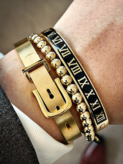 Titanium Titan - gold - Paparazzi mens bracelet – JewelryBlingThing